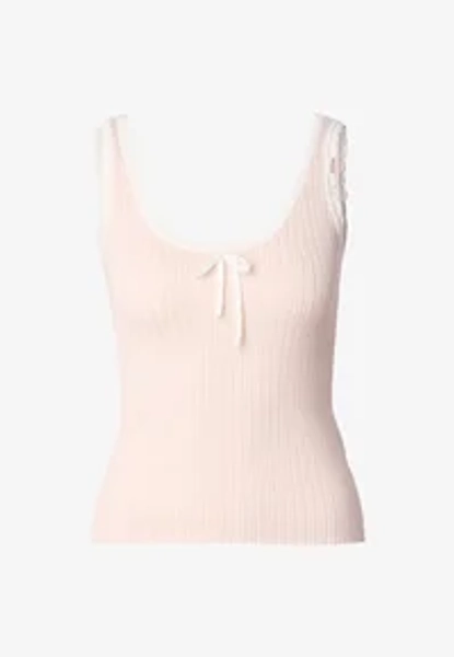 BOW  - Topper - pink white