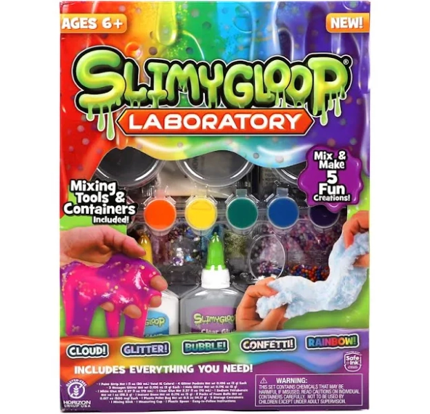 Slimygloop Laboratory Mix & Make 5 Multicolor Slime Creations