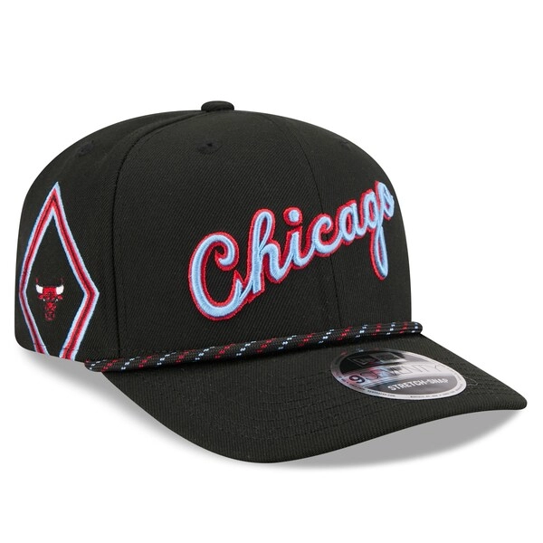 Chicago Bulls New Era 2025/26 City Edition 9SEVENTY Adjustable Hat - Black