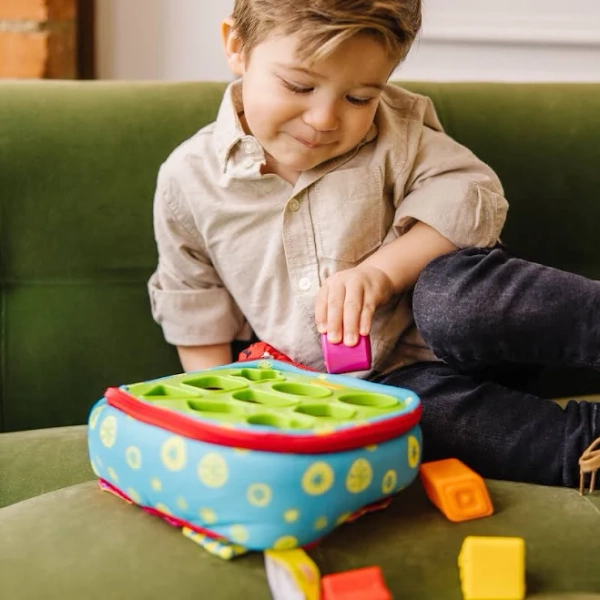 Melissa & Doug K's Kids Take-Along Shape Sorter Baby Toy