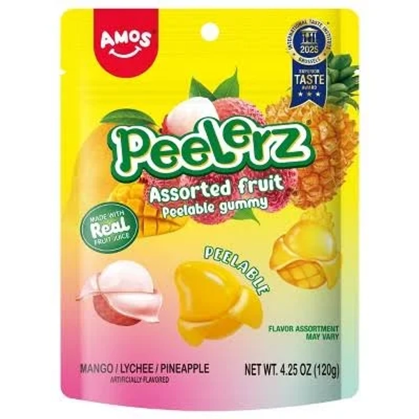 Amos Peelerz Gummy Assorted Fruit Candy Mix