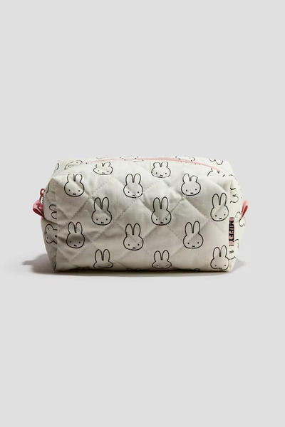 Bedruckte Kulturtasche - Cremefarben/Miffy