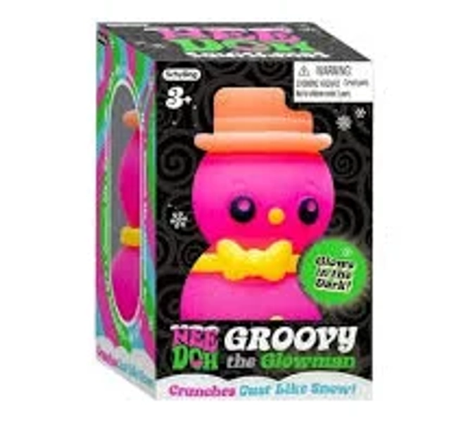 NeeDoh Groovy the Glowman Squishy Fidget ToyPink