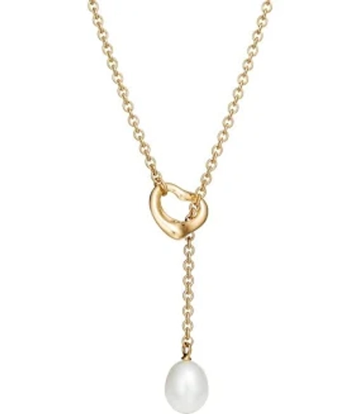 Elsa Peretti Open Heart Lariat Gold