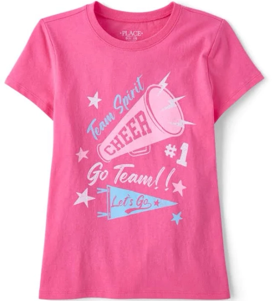 The Children's Place Girls Cheer Graphic T-Shirt