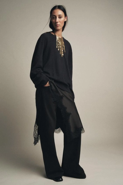 ZW COLLECTION WIDE LEG LOW-RISE JEANS