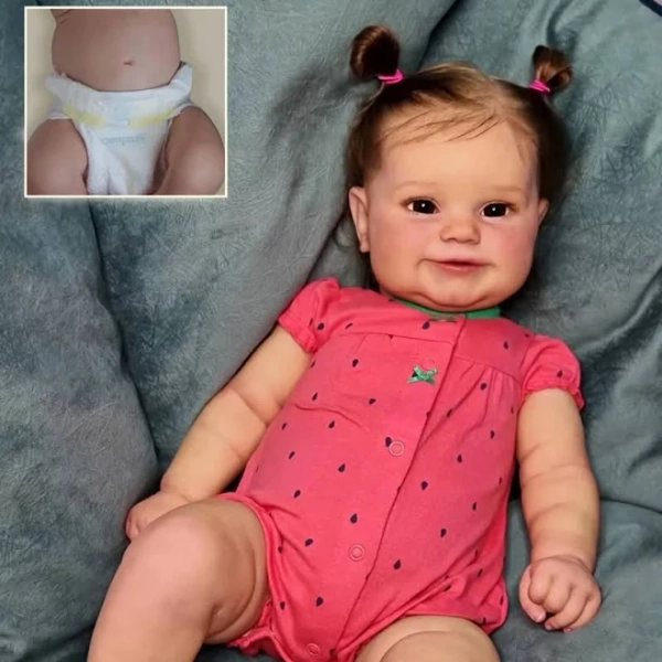 JOYORA Full Body Silicone Vinyl Reborn Doll Accompanies Newborns Baby Size Doll 3D Skin High-Quality
