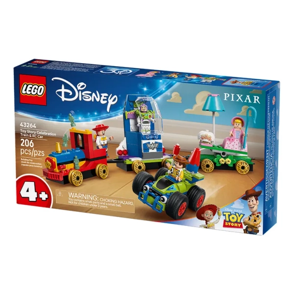 LEGO Tren de Celebración de Toy Story y Auto RC (43264)