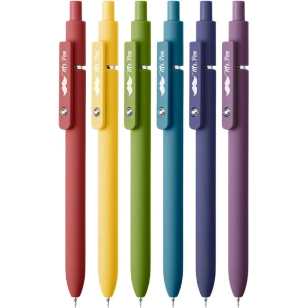 Mr. Pen Retractable Gel Pens 6 Pack