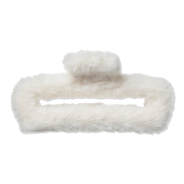 Open-Cut Faux Fur Claw Clip