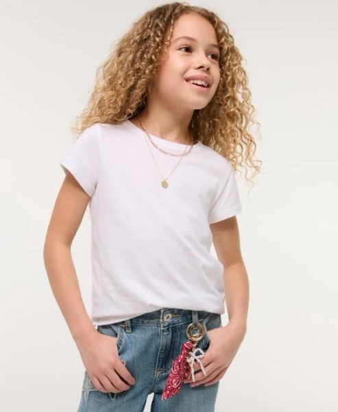 Abercrombie Kids Girls Essential Classic Tee