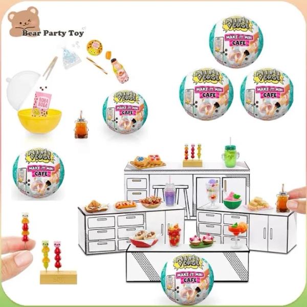 2025 New Mga Miniverse Make It Mini Cafe Series Blind Box Mystery Box Play House Toy Decoration