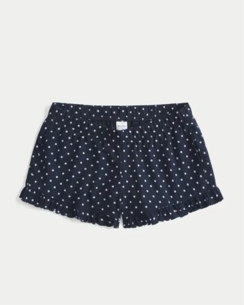 Flannel Ruffle Shorts