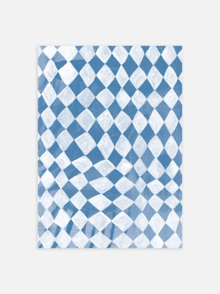 Blue Squares Poster