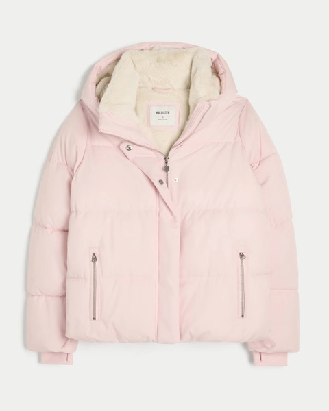 Faux Fur-Lined All-Weather Puffer Jacket