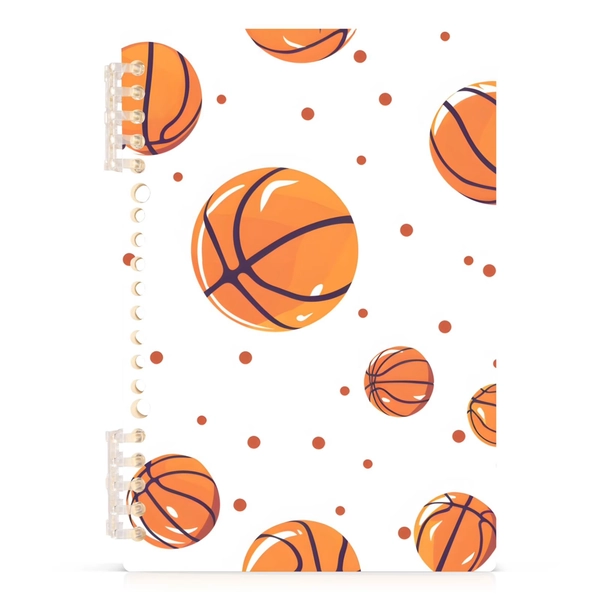 Basketball and Polka Dots Spiral Journal Notebook College Ruled Notebook 8.3" x 5.7" A5 Lined Thick Paper Page - Walmart.com