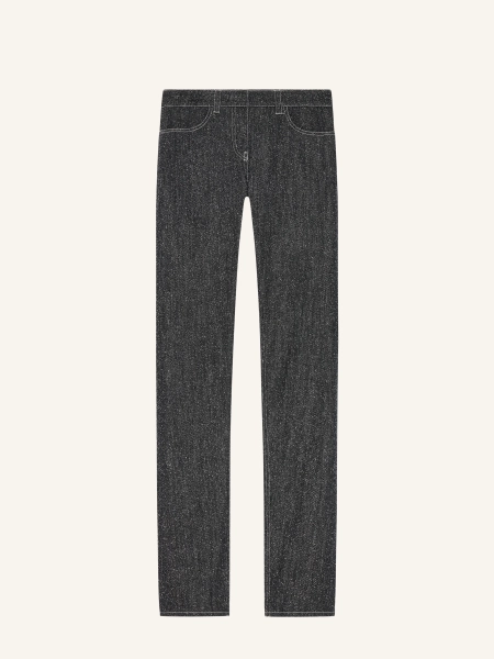 PANTALON DROIT EN DENIM TWEED