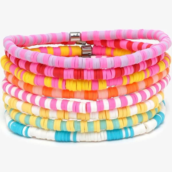 Pura Vida Vacation Vibes Stretch Bracelet Set of 8