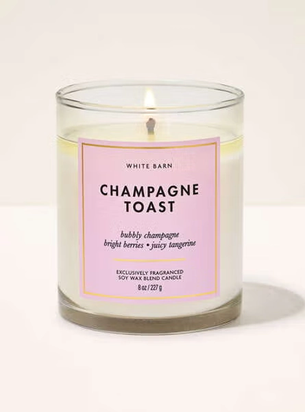 Champagne Toast Single Wick Candle