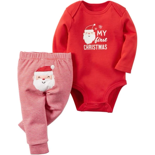 YHBAO Baby My First Christmas Rompers Clothes Set