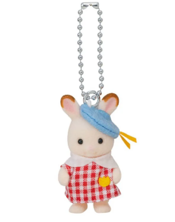 Calico Critters Chocolate Rabbit Baby Key Chain