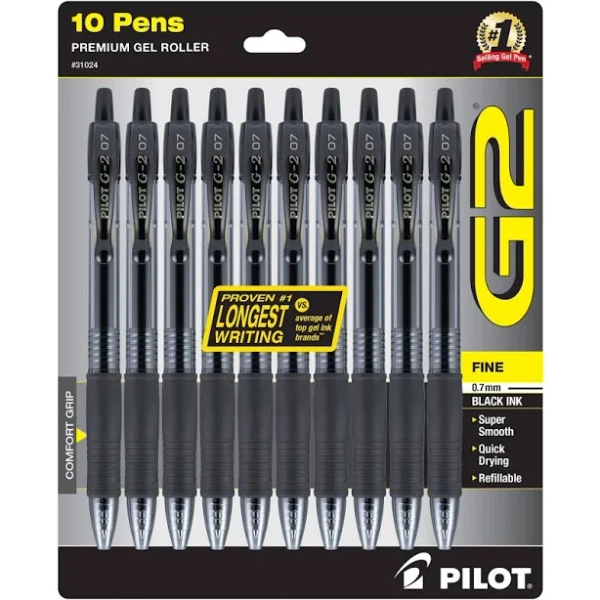 Pilot G2 Premium Gel Roller Fine Point Pens