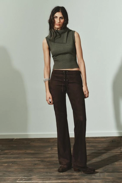 LAPEL KNIT TOP
