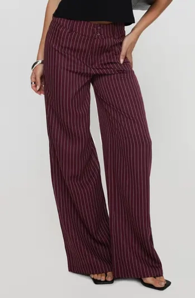 Lorenne Stripe Wide Leg Pants