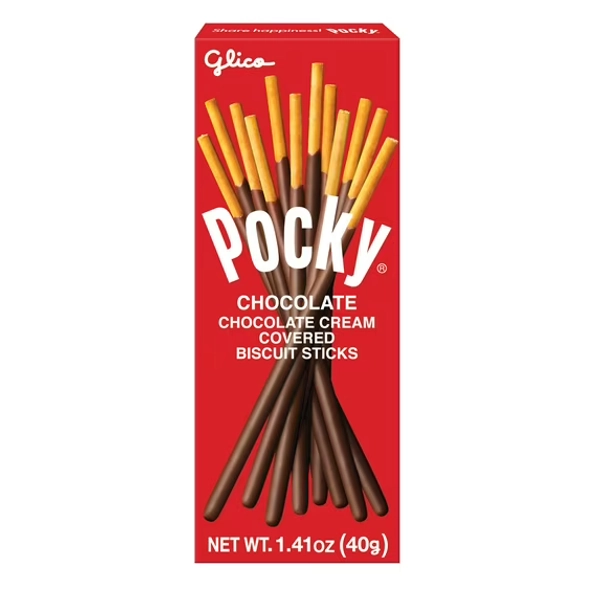 Glico Pocky Chocolate Covered Biscuit Sticks, 1.41 oz.