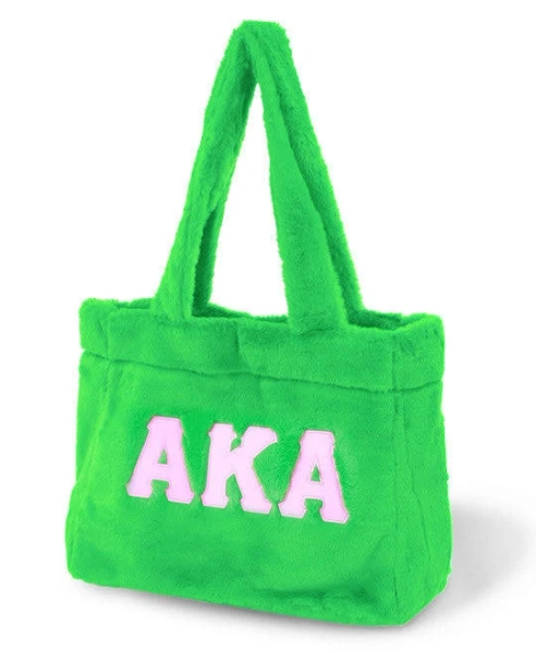 Alpha Kappa Alpha Fur Tote Bag