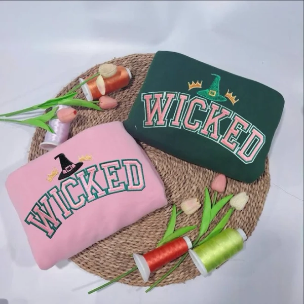 Wicked Defying Gravity Embroidered Sweatshirt