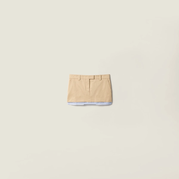 Chino miniskirt