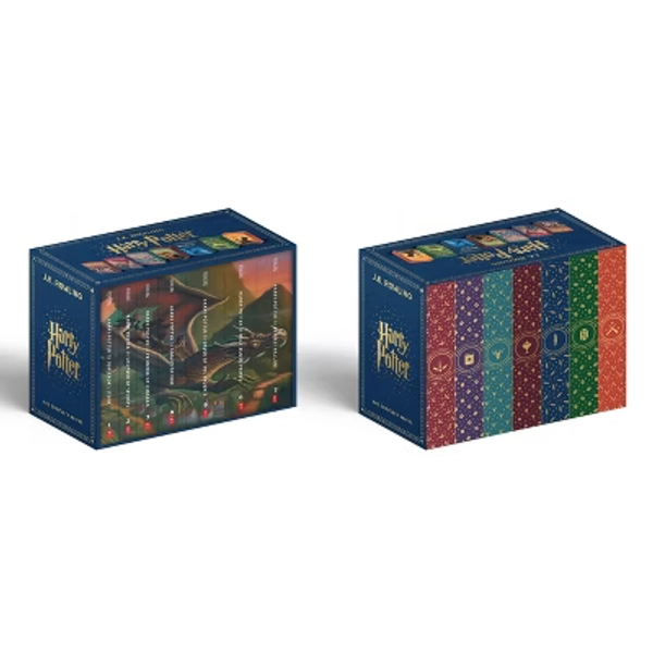 Harry Potter Box Set Books 1-7 Stenciled Edges - by J. K. Rowling (Paperback)