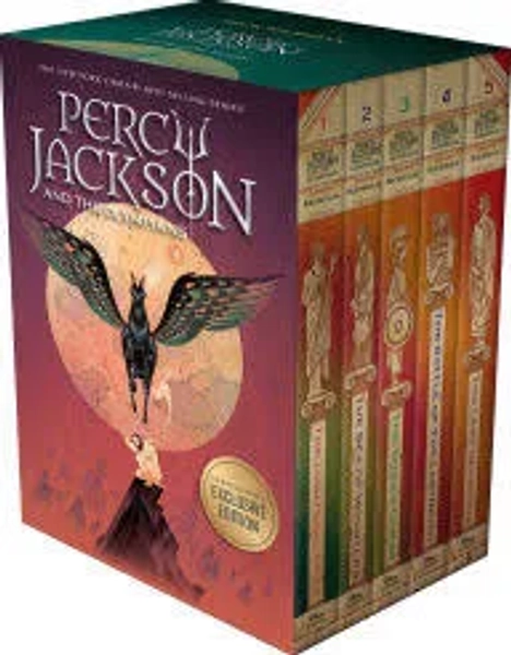 Sealed Percy Jackson and The Olympians 5 Book Boxed Set Barnes & Noble Exclusive by Rick Riordan