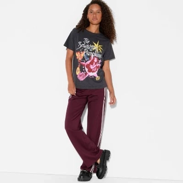 Women's The Smashing Pumpkins Short Sleeve Graphic T-Shirt - Black XXS