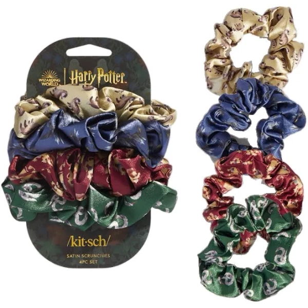 Kitsch x Harry Potter Satin Sleep Scrunchies (4pc Set)