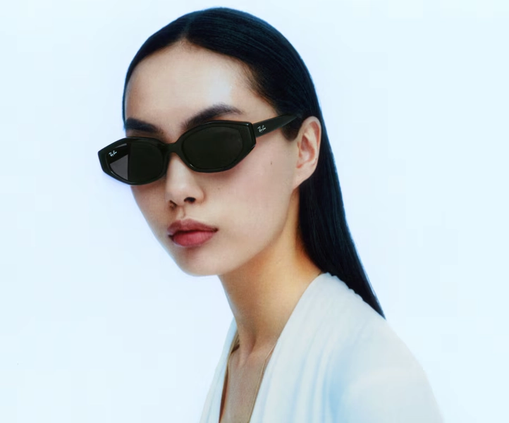 Ray-Ban Sunglasses Rb4473d - Black Frame Grey Lenses 56-18