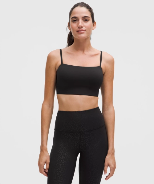 Nulu Paisley Lace-Back Yoga Bra *Light Support, B/C Cup - Black/Paisley Lace Jacquard Black - XXS