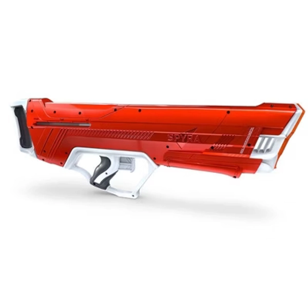 SPYRA Manual Water Blaster, Outdoor Squirt Gun for Pool Games, SpyraLX, Red