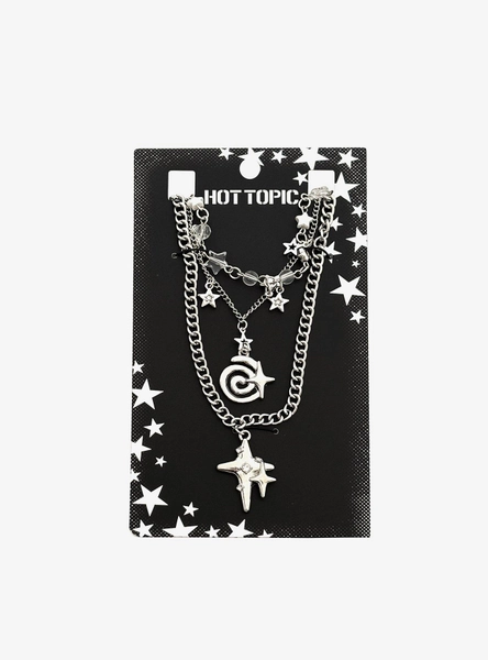 Star Cluster Spiral Necklace Set