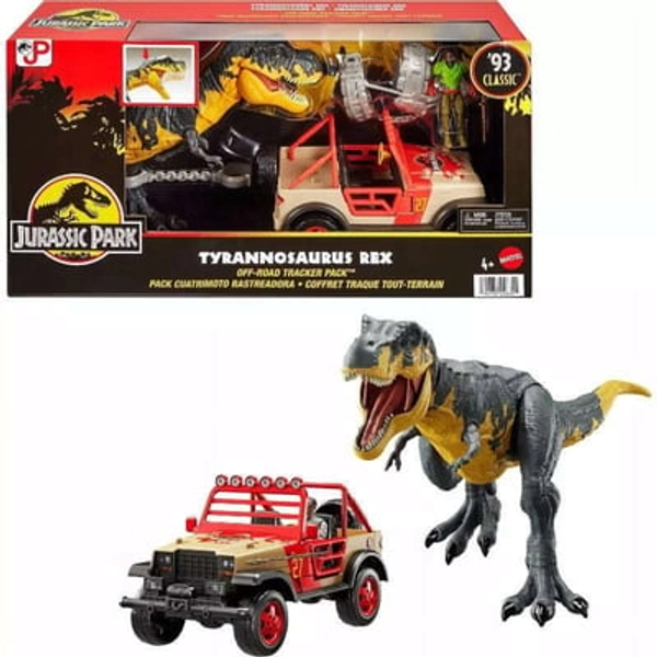 Jurassic World Tyrannosaurus Rex Off Road Tracker Figure Playset Toy New W Tag