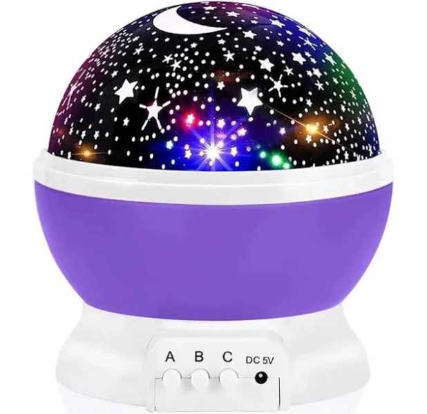 Starry Night Projector Lamp with Remote Control Rotating LED Light USB Rechargeable Indoor Decor Gift for Kids and Adults - Trending Sky Projection