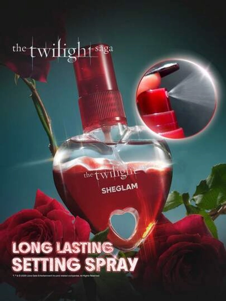 The Twilight Saga X SHEGLAM Forever Setting Spray Brand Beauty Makeup Face Paint Cosmetic For Women Girls Perfect For Fall Winter Ideal For Y2K Fancy Fashion Suitable For Birthday Christmas Present Party Ready Best Color