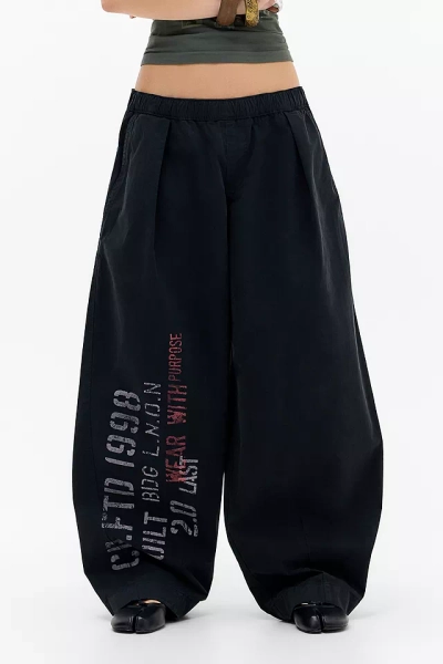 BDG Bobbi Stamp Baggy Trousers