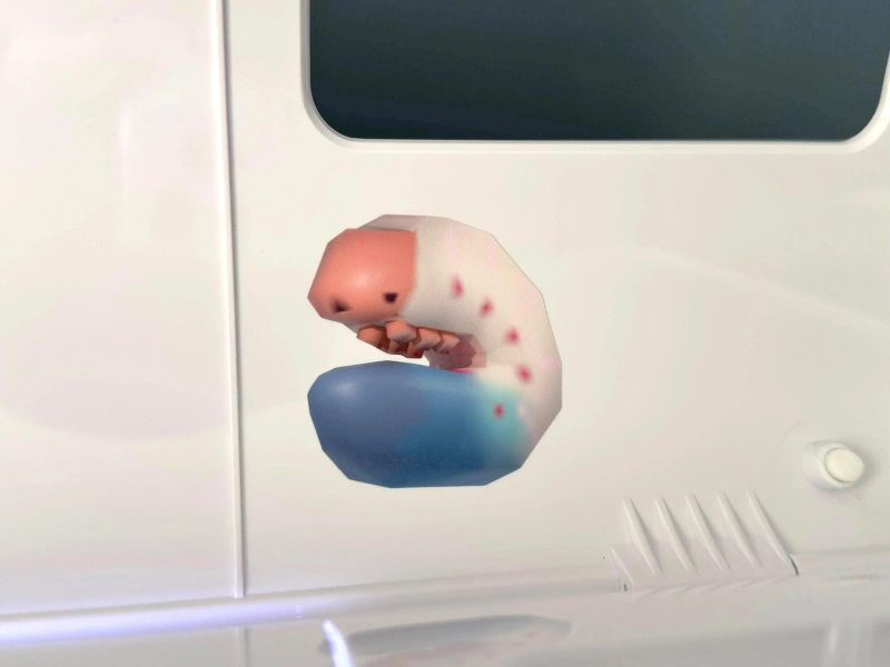 low-poly grub sticker!!