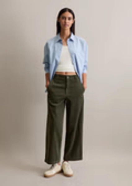 Corduroy pants loose made from organic cotton