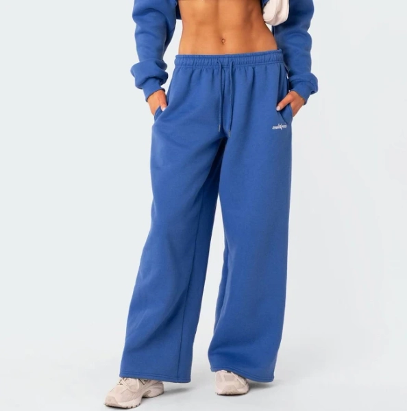 Edikted Women's Brenna Low Rise Wide Sweatpants