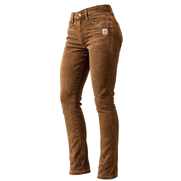 Brown Corduroy Straight-Leg Pants