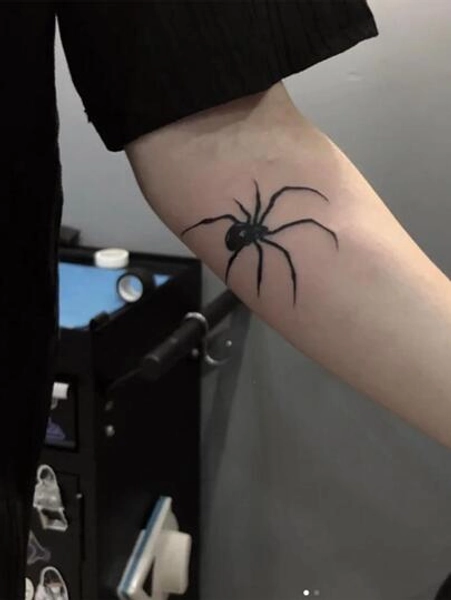1pc Waterproof & Sweatproof Temporary Tattoo Sticker, Spider Design