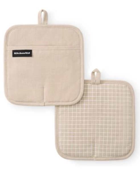 Gourmet Series Gridlines Pot Holder Set, Pack of 2